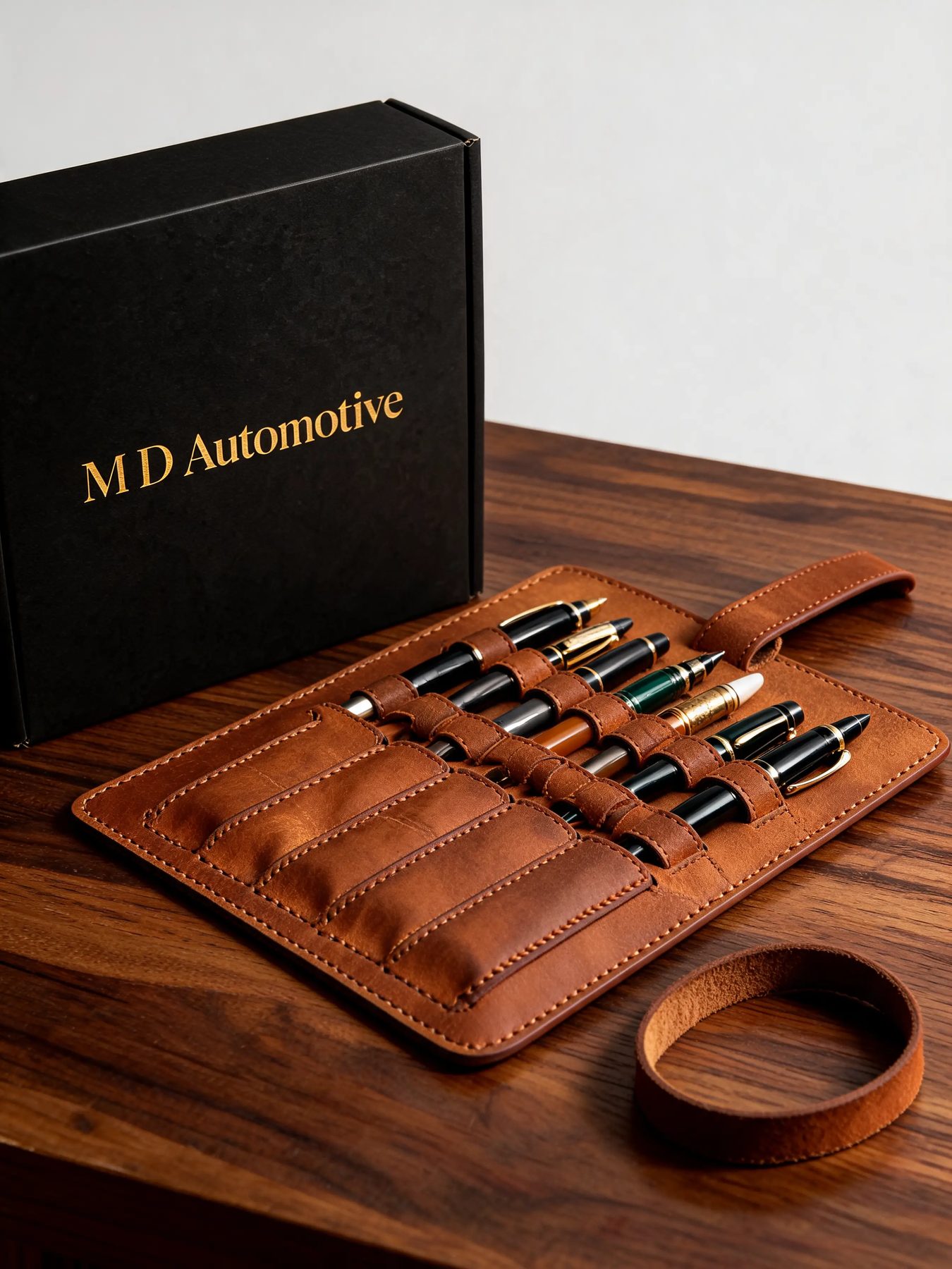 Leather Pen Roll
